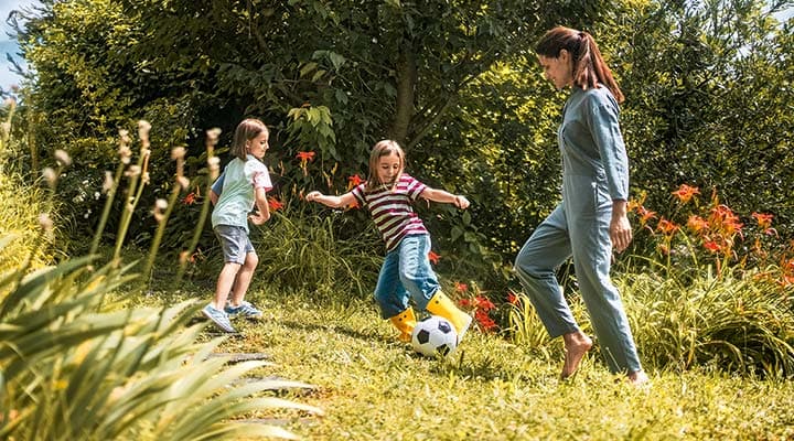 Activité avec les enfants.