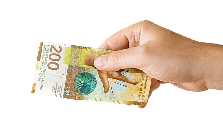 Billet de 200 francs.